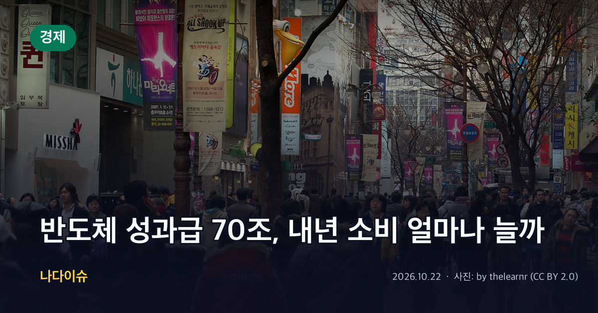 반도체 성과급 70조, 내년 소비 얼마나 늘까…효과 0.15%p에 그치는 이유