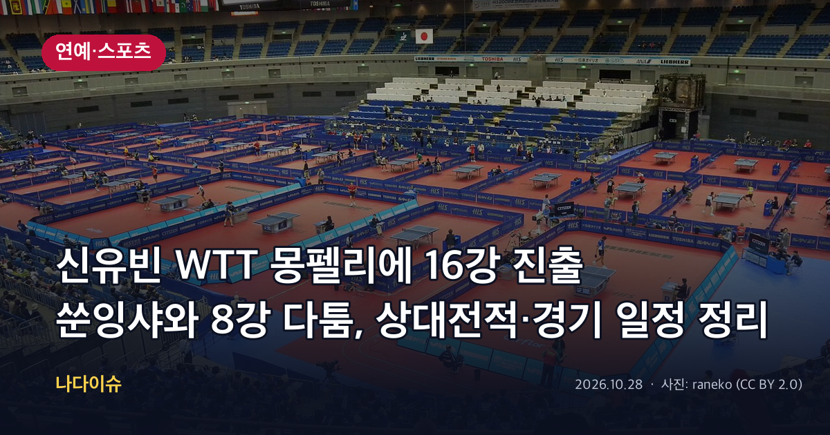 신유빈 WTT 몽펠리에 16강 진출…쑨잉샤와 8강 다툼, 상대전적·경기 일정 정리